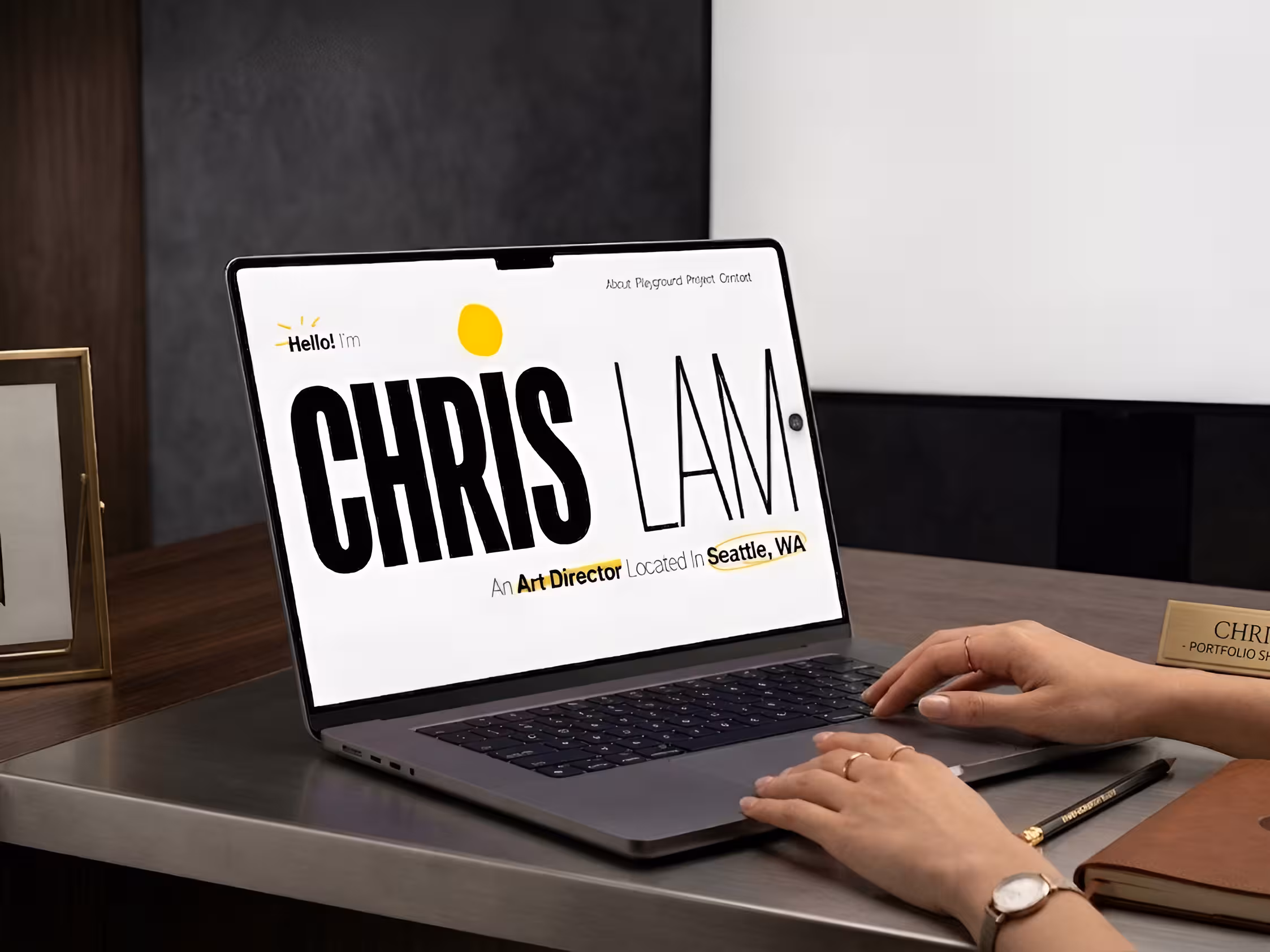 Chris Lam Portfolio laptop preview