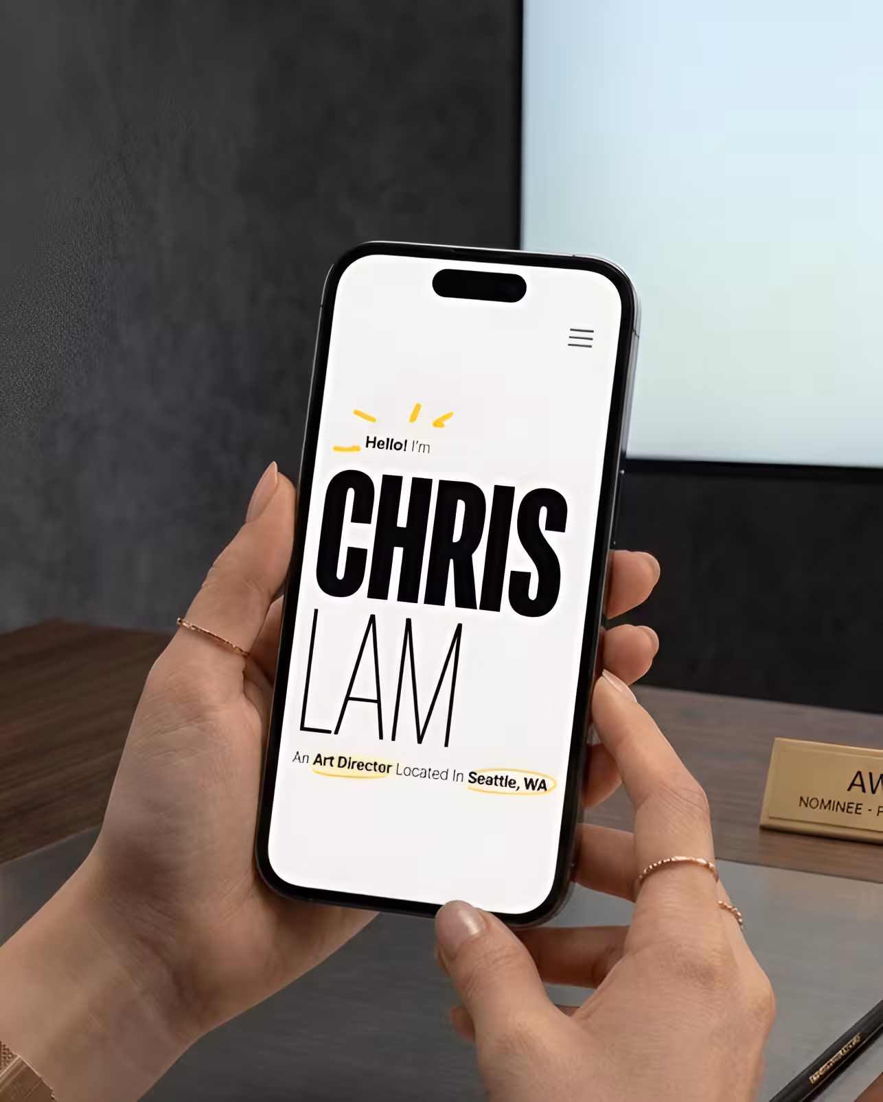 Chris Lam Portfolio mobile preview