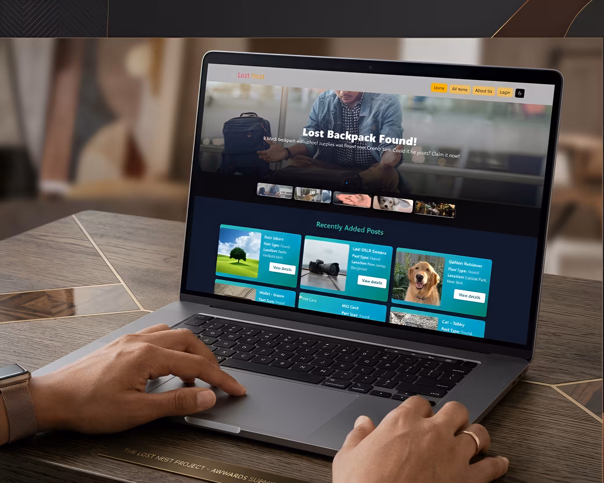 Lost and Found laptop preview