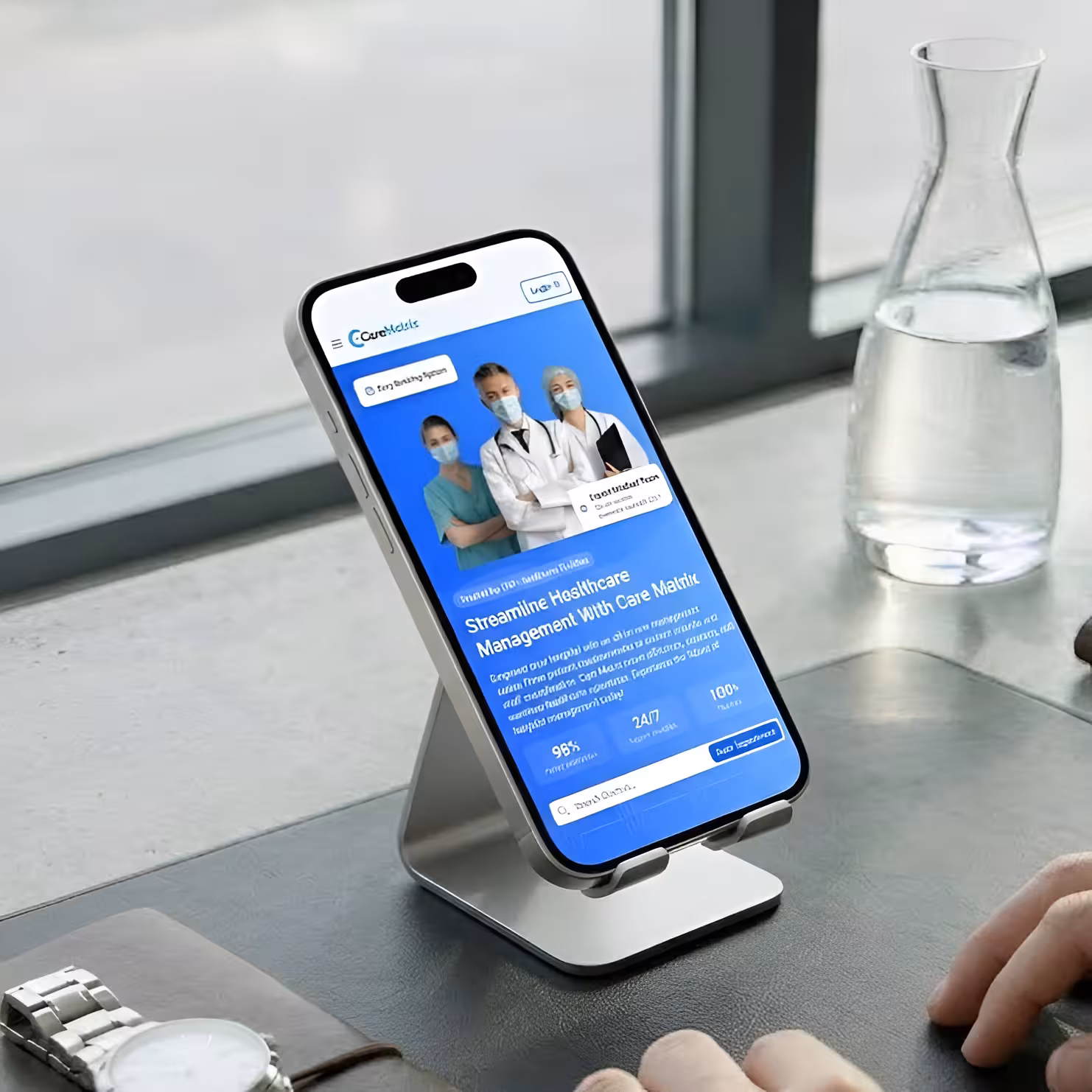 Care Matrix mobile preview