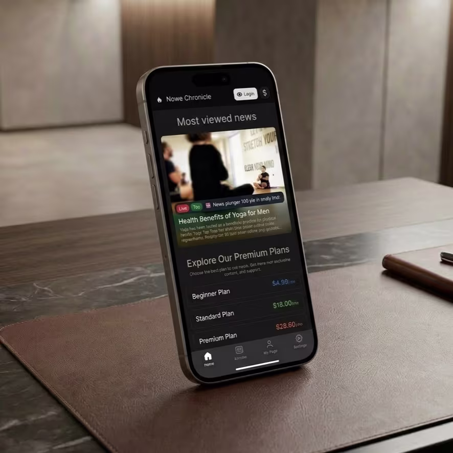 News Chronical mobile preview